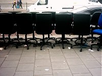 Lots of chairs.