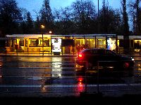 A tram. The transport of the future. 
