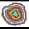 An egg pattern.