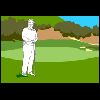 A golfer